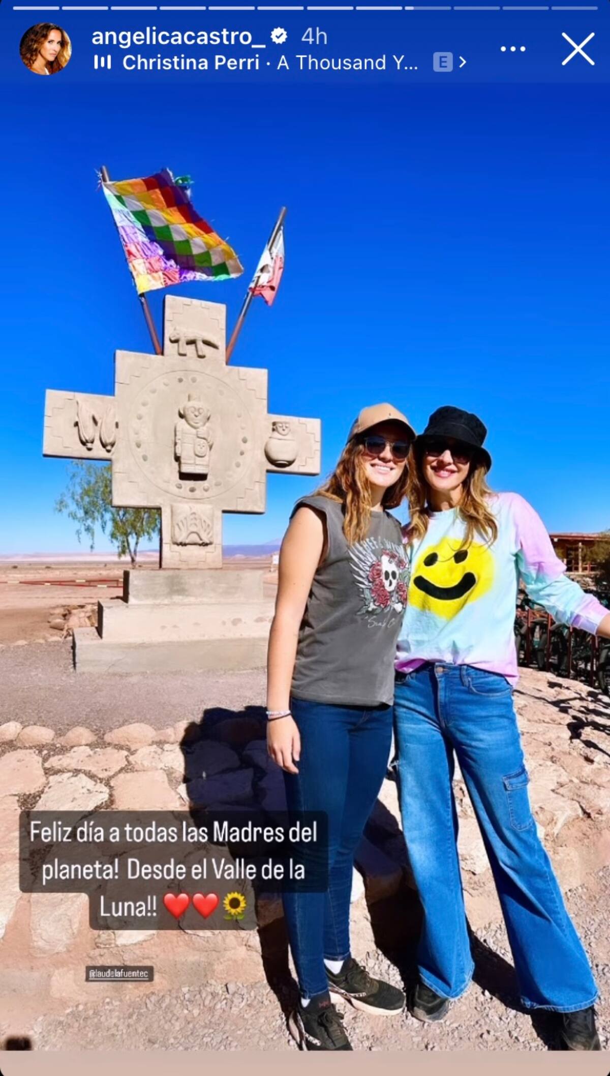 Angélica Castro junto a Laura de la Fuente / Créditos: Instagram