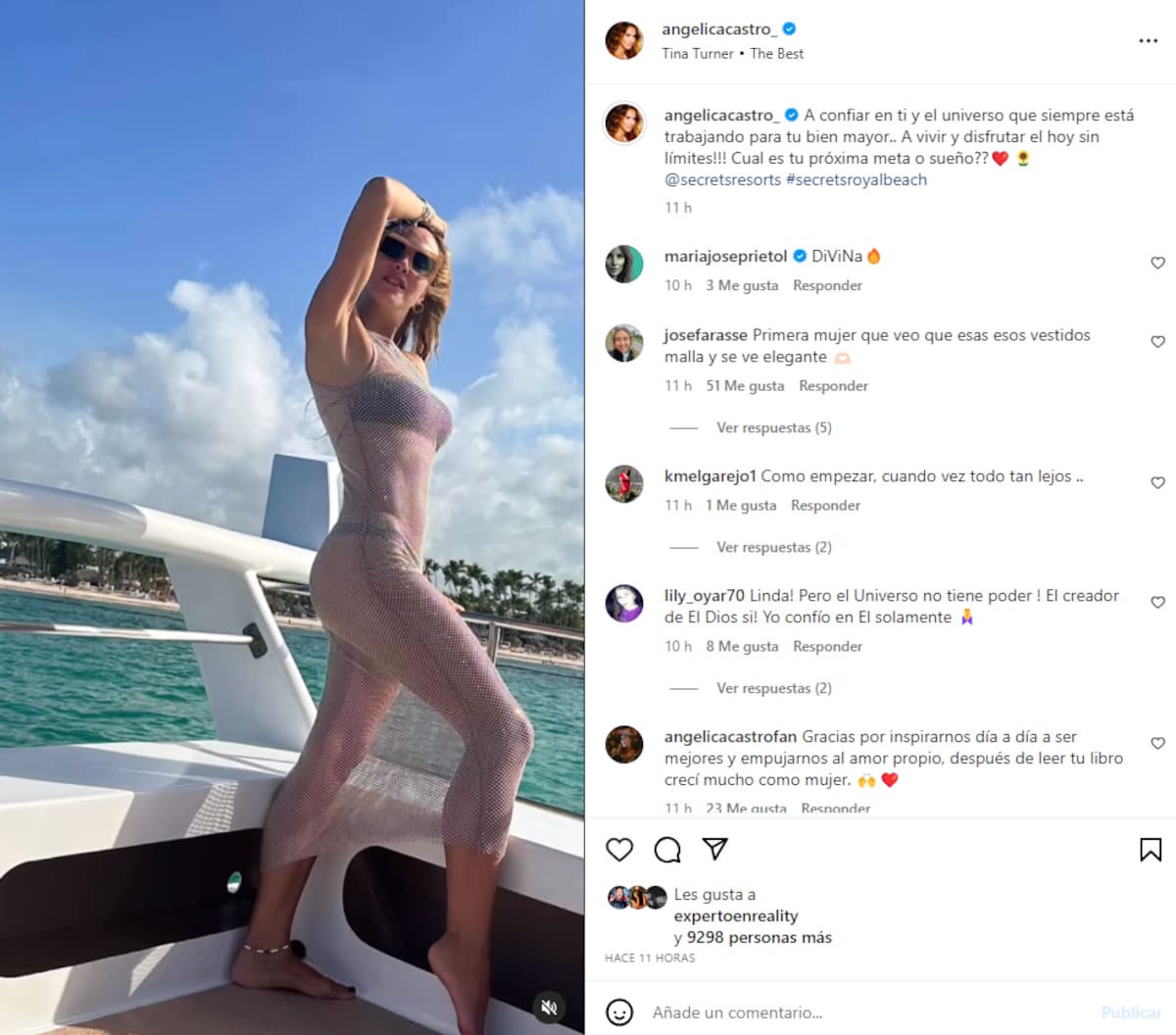 A través de sus redes sociales, documentó su paradisíaco viaje a Punta Cana después que se confirmara su quiebre con Cristián de le Fuente.