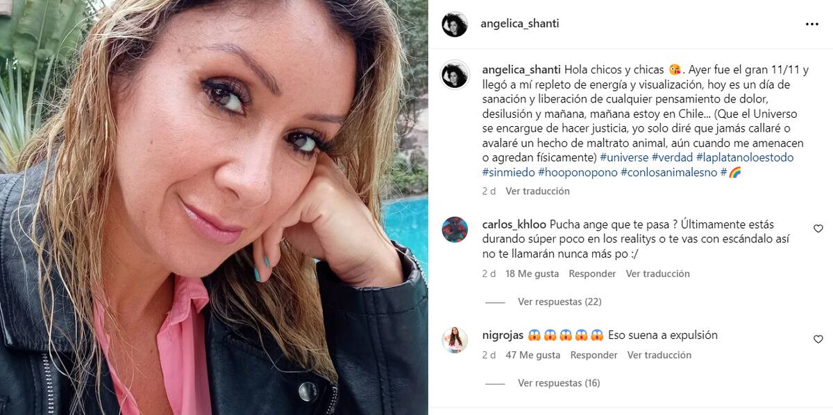 Angélica Sepúlveda en Instagram.