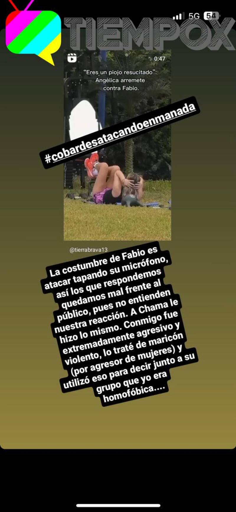 con todo contra Canal 13 por Tierra Brava