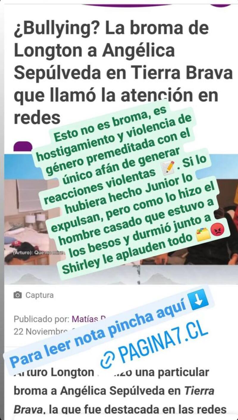 Acusa de hostigamiento a Fabio Agostini, Arturo Longton y Pamela Díaz.