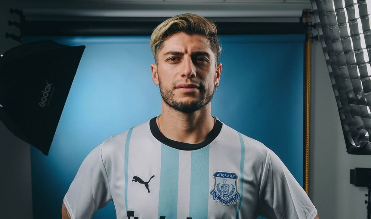 El chileno Ángelo Sagal en el Apollon Limassol.