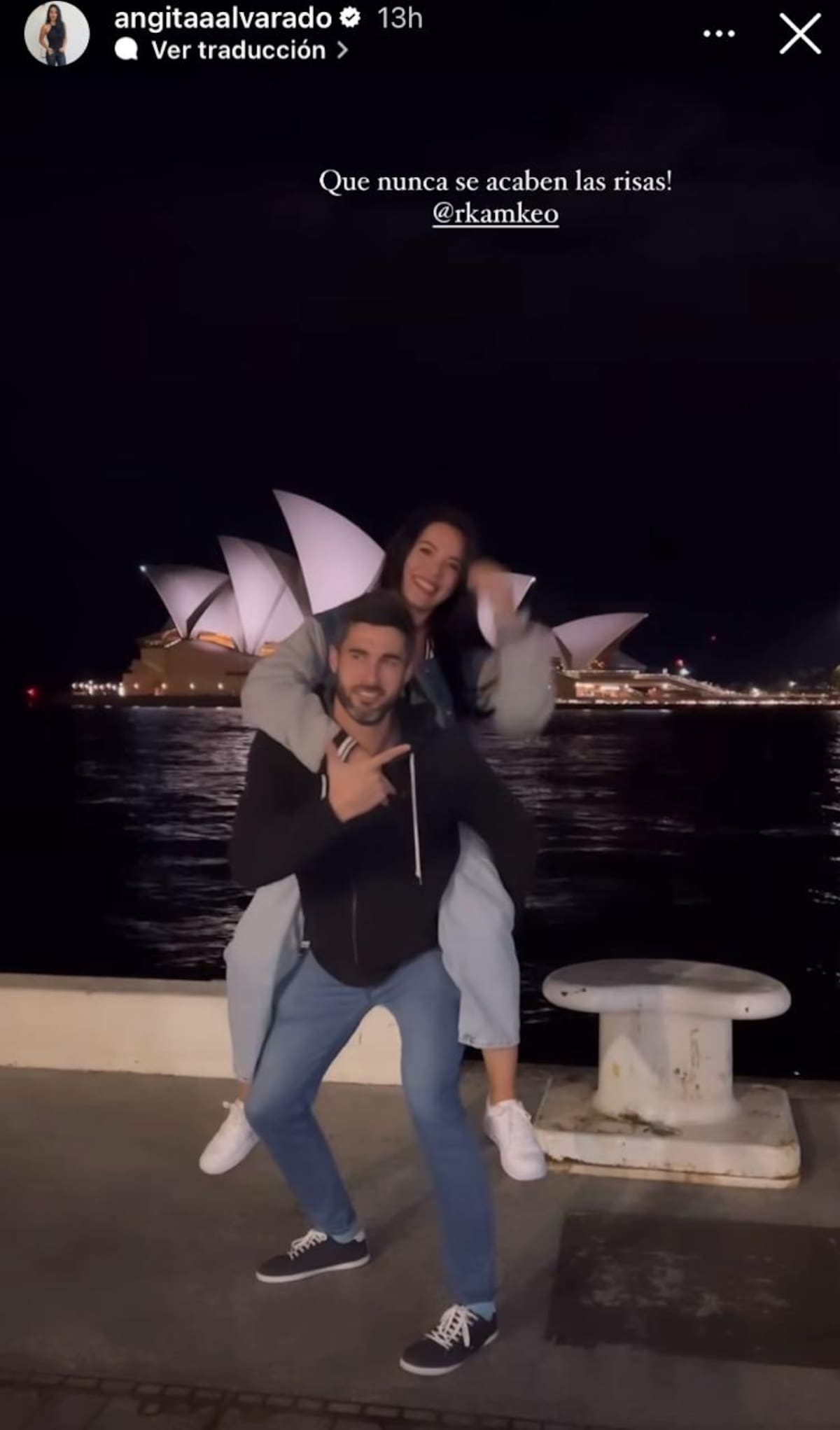 Angie Alvarado celebra cumpleaños de su esposo.