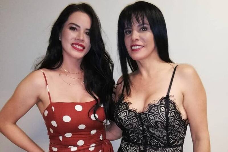 Angie Alvarado y Anita Alvarado se reencontraron en Australia.