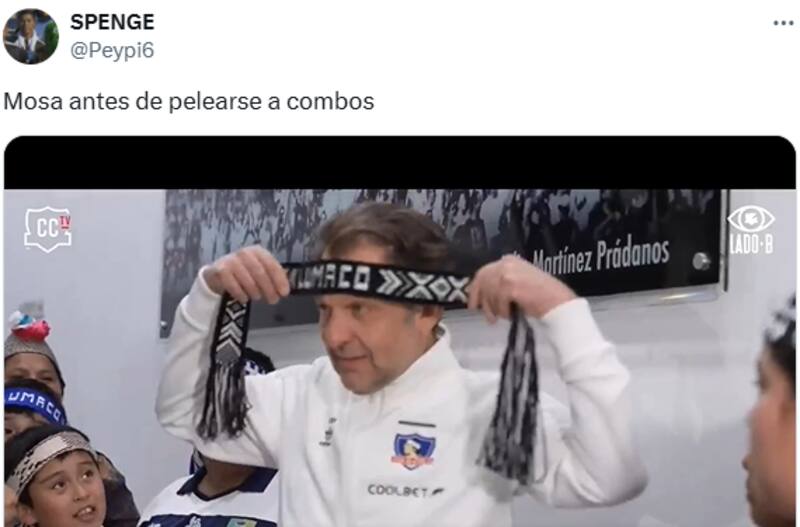 El presidente de Blanco y Negro fue blanco de memes tras la agresión en Colo Colo