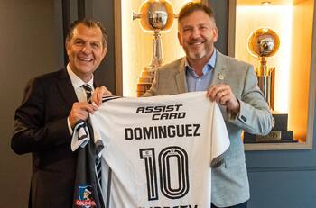 Anibal Mosa se reunió con el presidente de la Conmebol en Paraguay