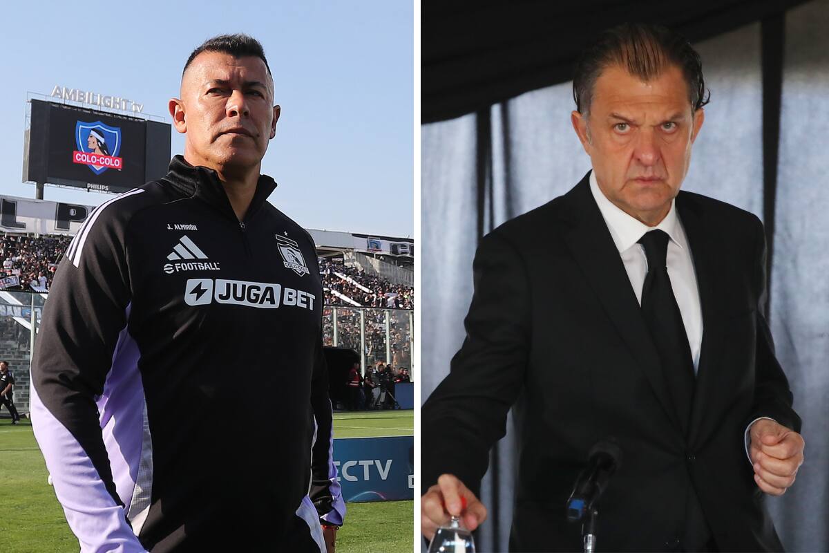 Aníbal Mosa ratificó a Jorge Almirón en la banca de Colo Colo Fotos: Agencia Aton.