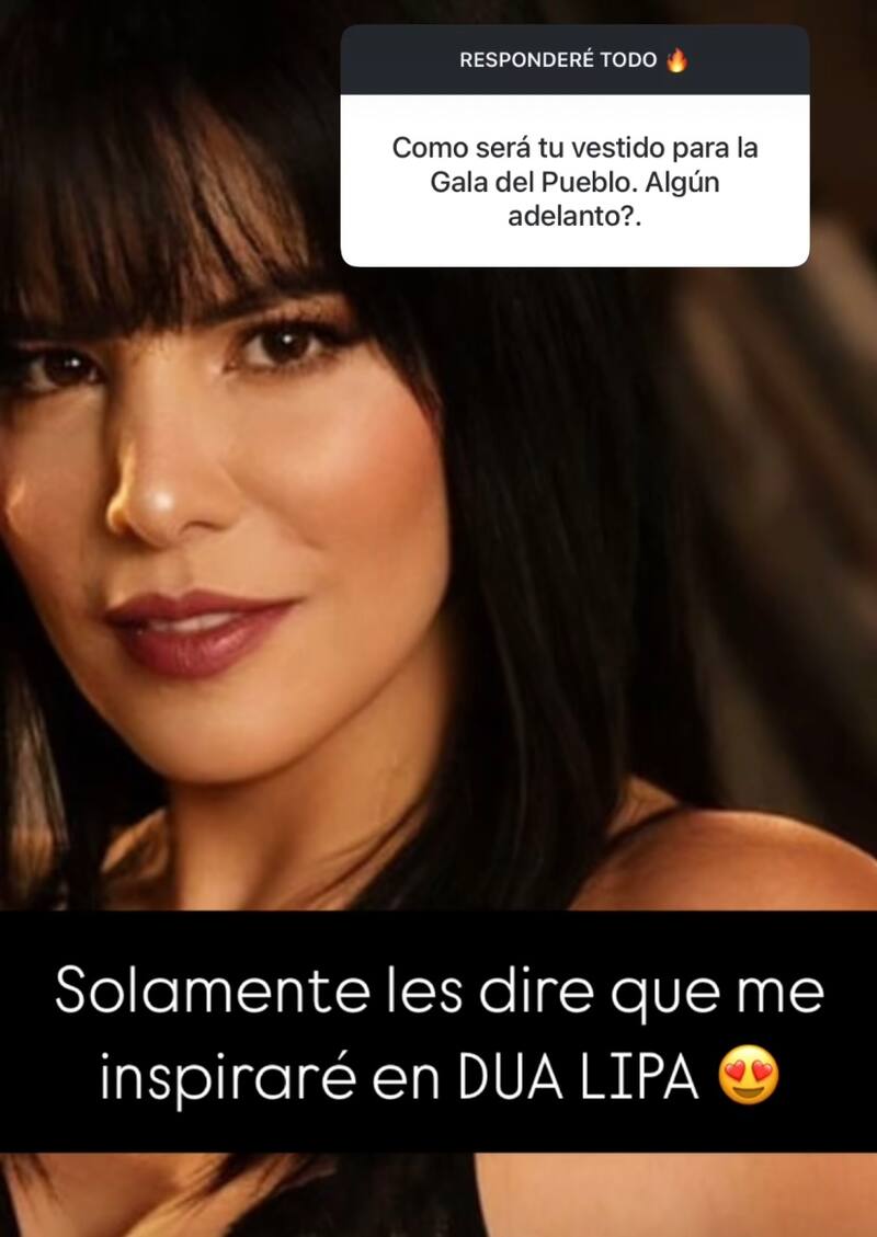 La Geisha entregó detalles de su look en la Gala del Pueblo.
