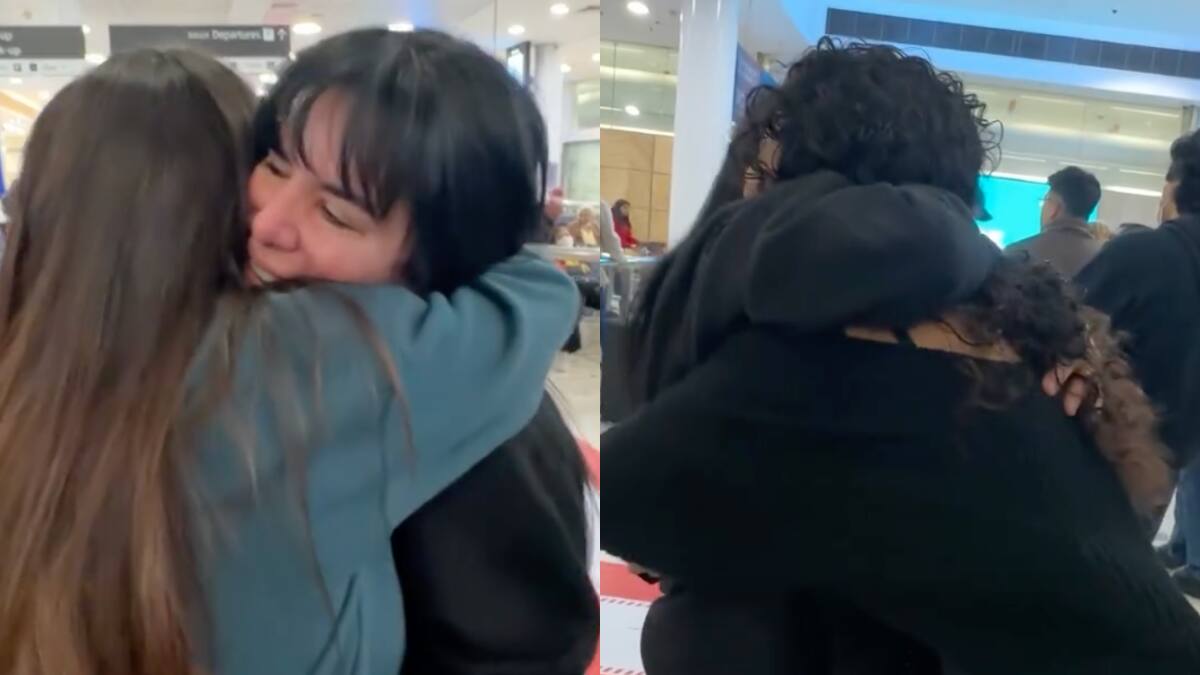 En medio de lágrimas: El emotivo reencuentro de Anita Alvarado con sus hijas, Angie y Xephora en Australia