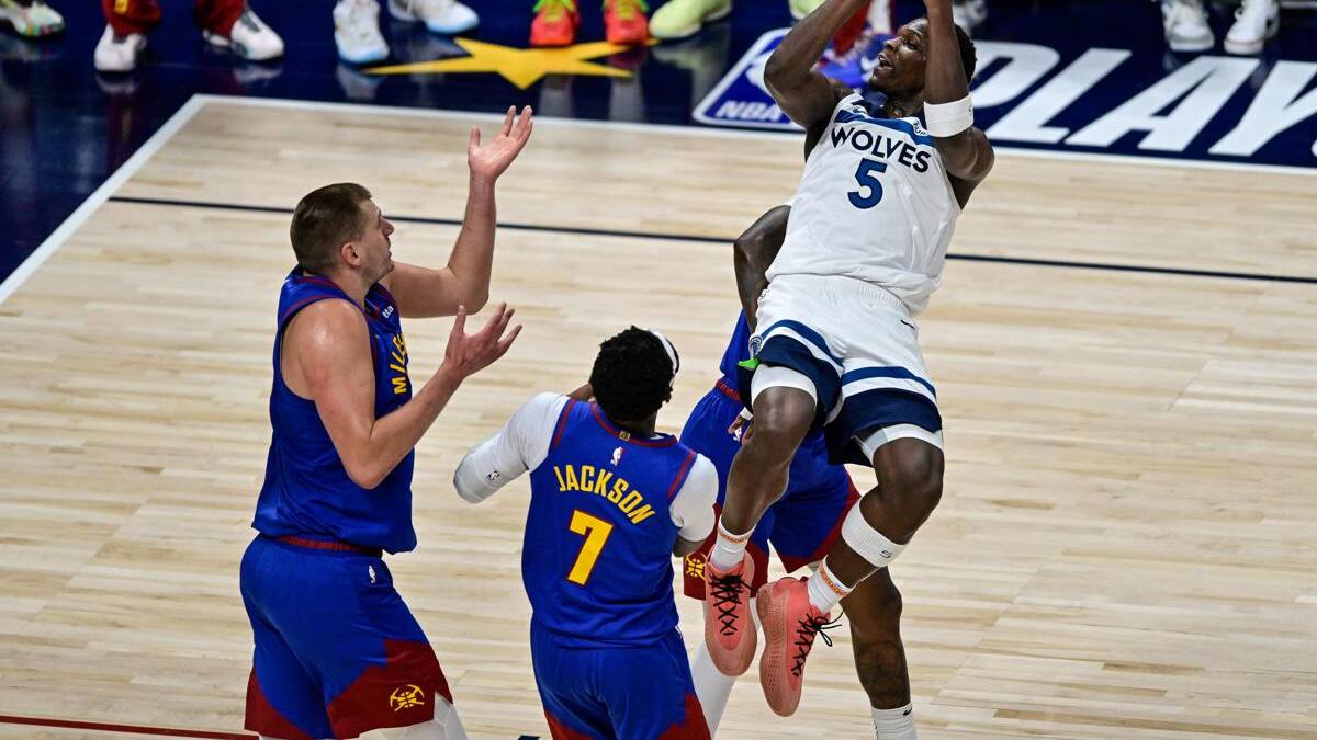 Pegó de entrada: los Timberwolves abrieron la serie ante los Nuggets ganando de visita