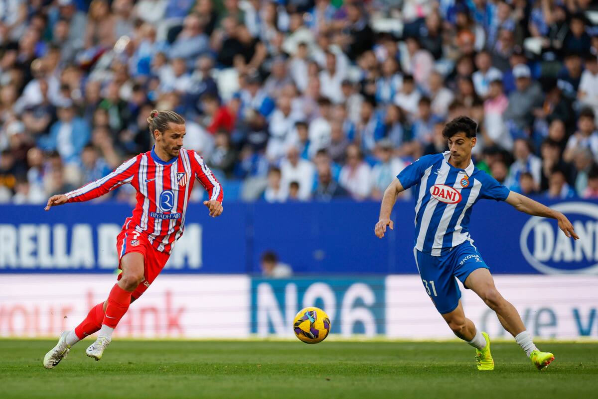 con el Atlético de Madrid. EFE