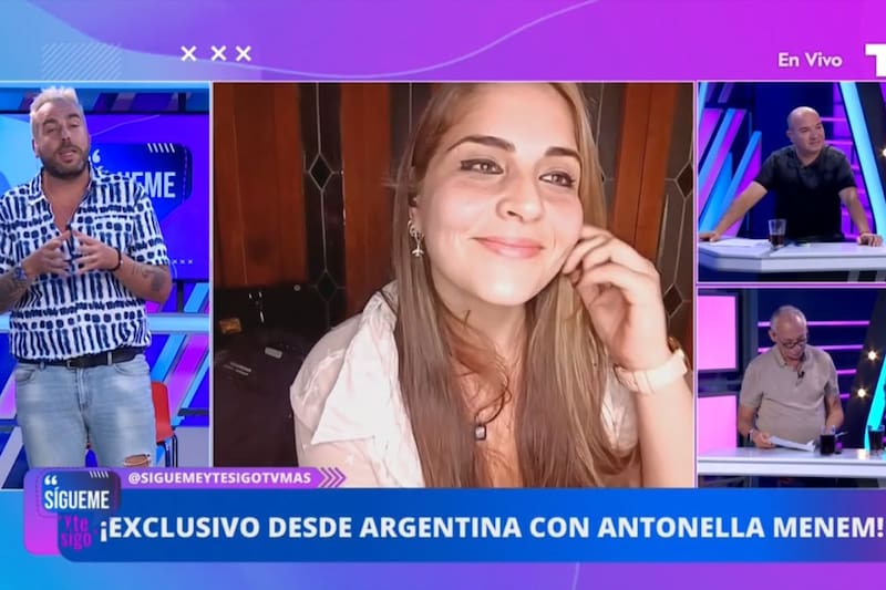 Antonella Menem en "Sígueme y te Sigo"/ TV+