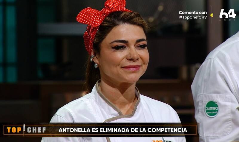 Antonella Ríos fue eliminada de "Top Chef VIP". Créditos: Pantallazo CHV
