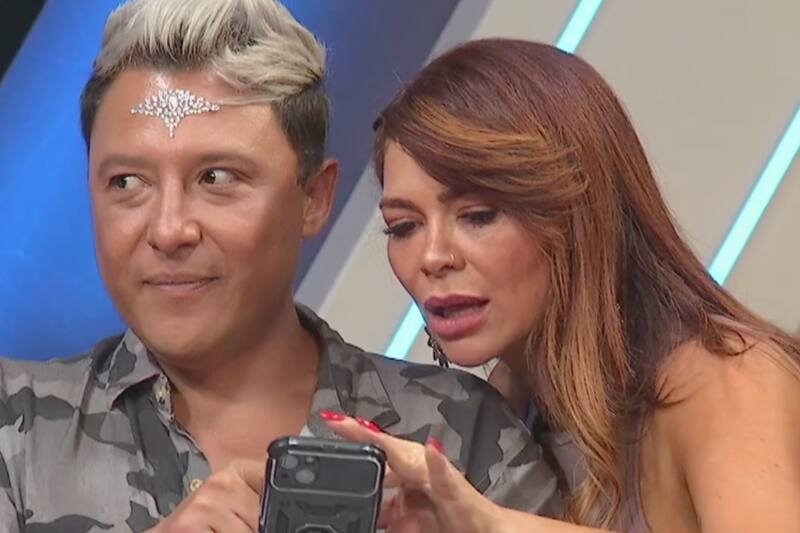 reaccionó en vivo nueva pareja de Marcelo Barticciotto.