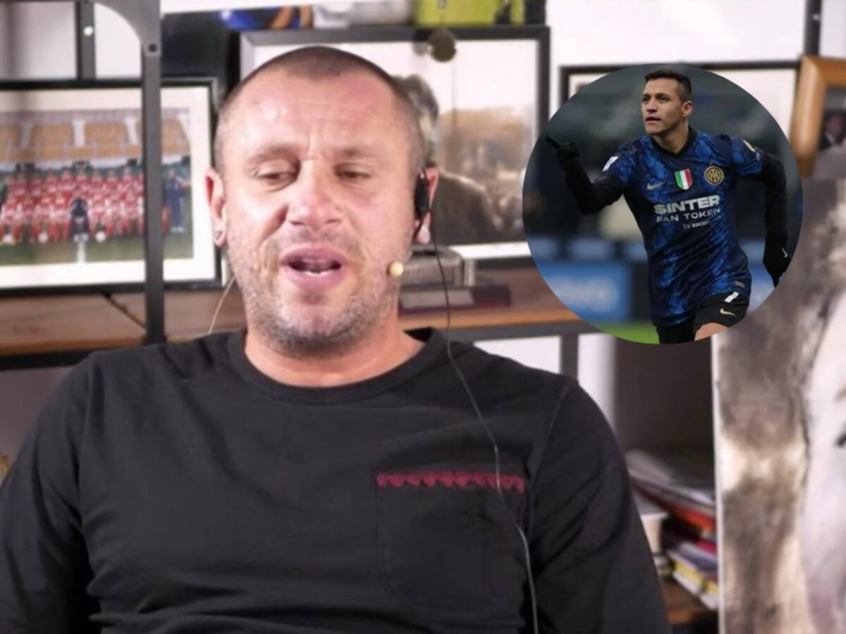 Antonio Cassano volvió a alabar a Alexis Sánchez.