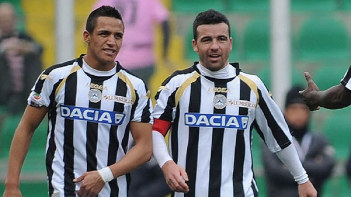 El histórico '10' del Udinese tuvo palabras para el presente de Alexis Sánchez en el club.