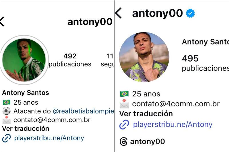Antony en Instagram.
