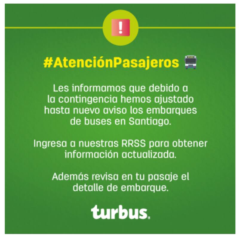 Anuncio de Turbus.