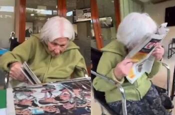 VIDEO | Me entró una basurita al ojo: abuela de 98 años hincha de Platense se entera del título