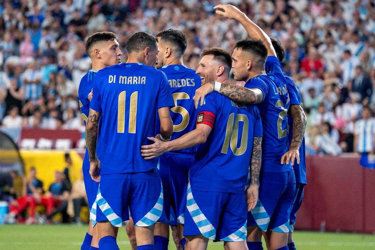La selección argentina viene de golear a Guatemala. Foto: EFE