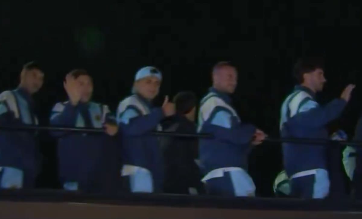 Los jugadores fueron recibidos con cariño.