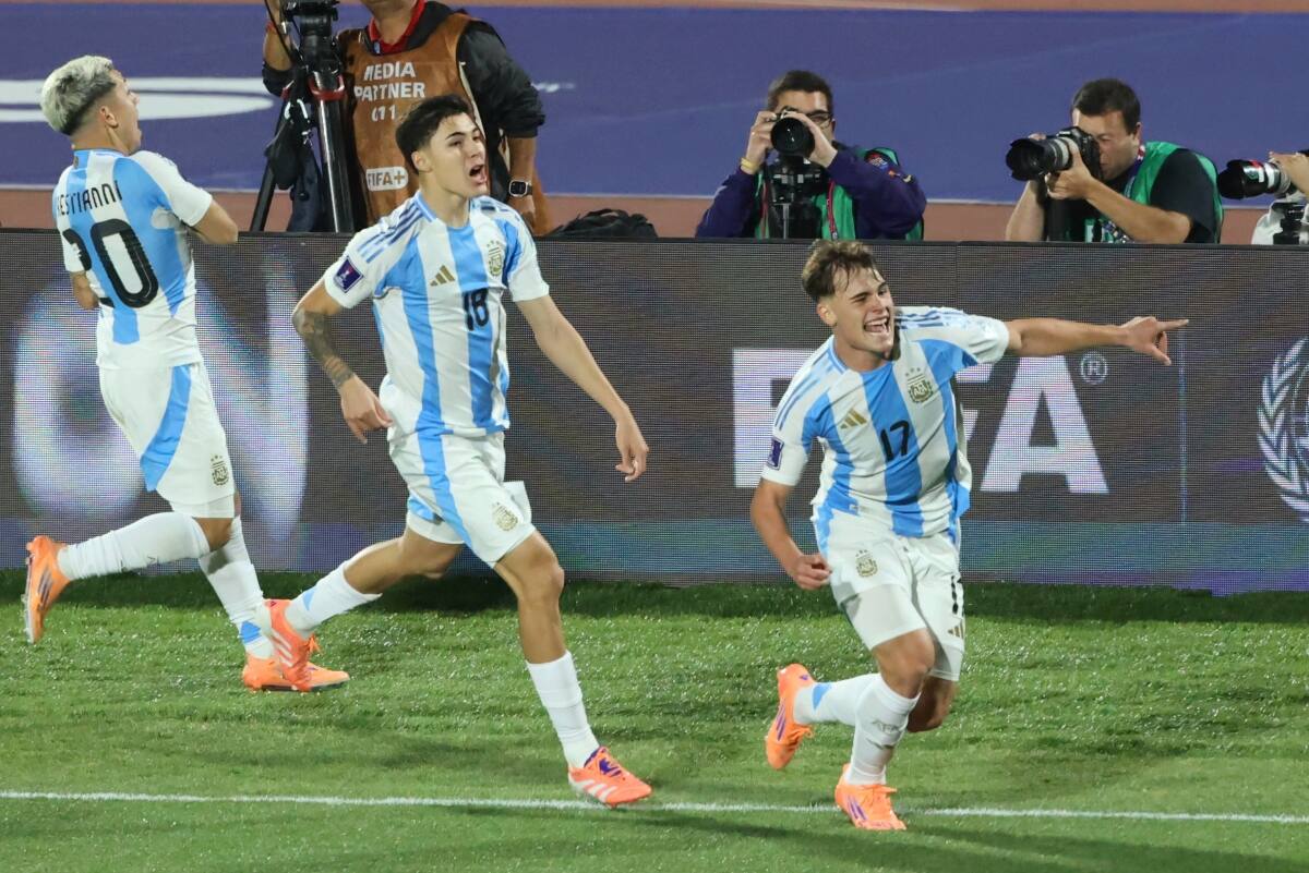 . La Albiceleste derrotó a Colombia en el Mundial Sub-20. Foto: Agencia Aton.