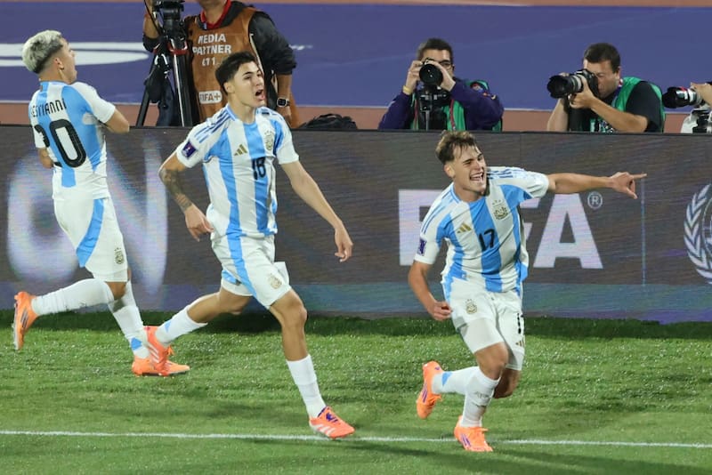 . La Albiceleste derrotó a Colombia en el Mundial Sub-20. Foto: Agencia Aton.