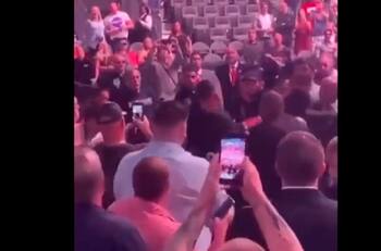 Nate Díaz y Khabib Nurmagomedov se cruzaron en las gradas del UFC 239 y casi se arma una gran pelea