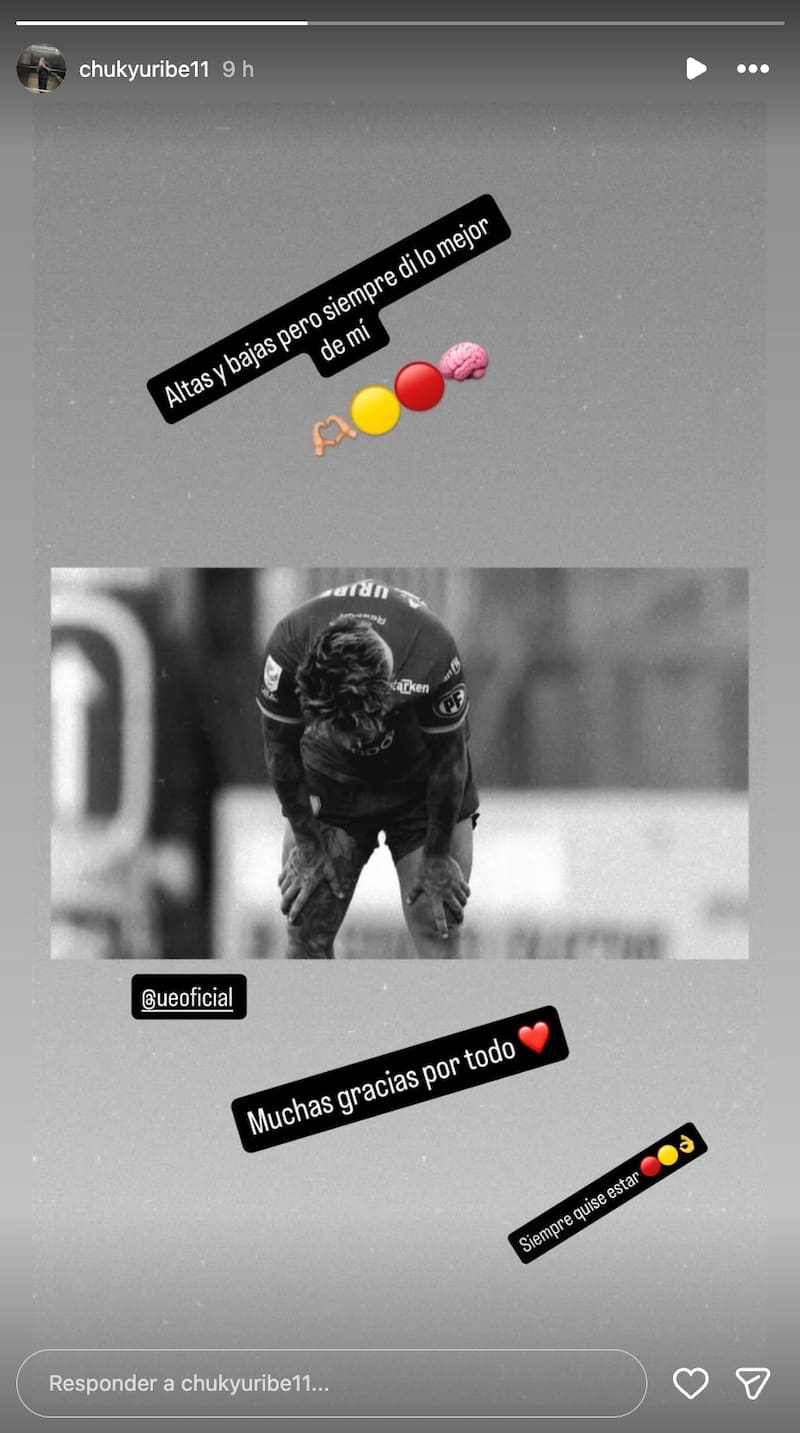 El delantero se despide de Unión Española.