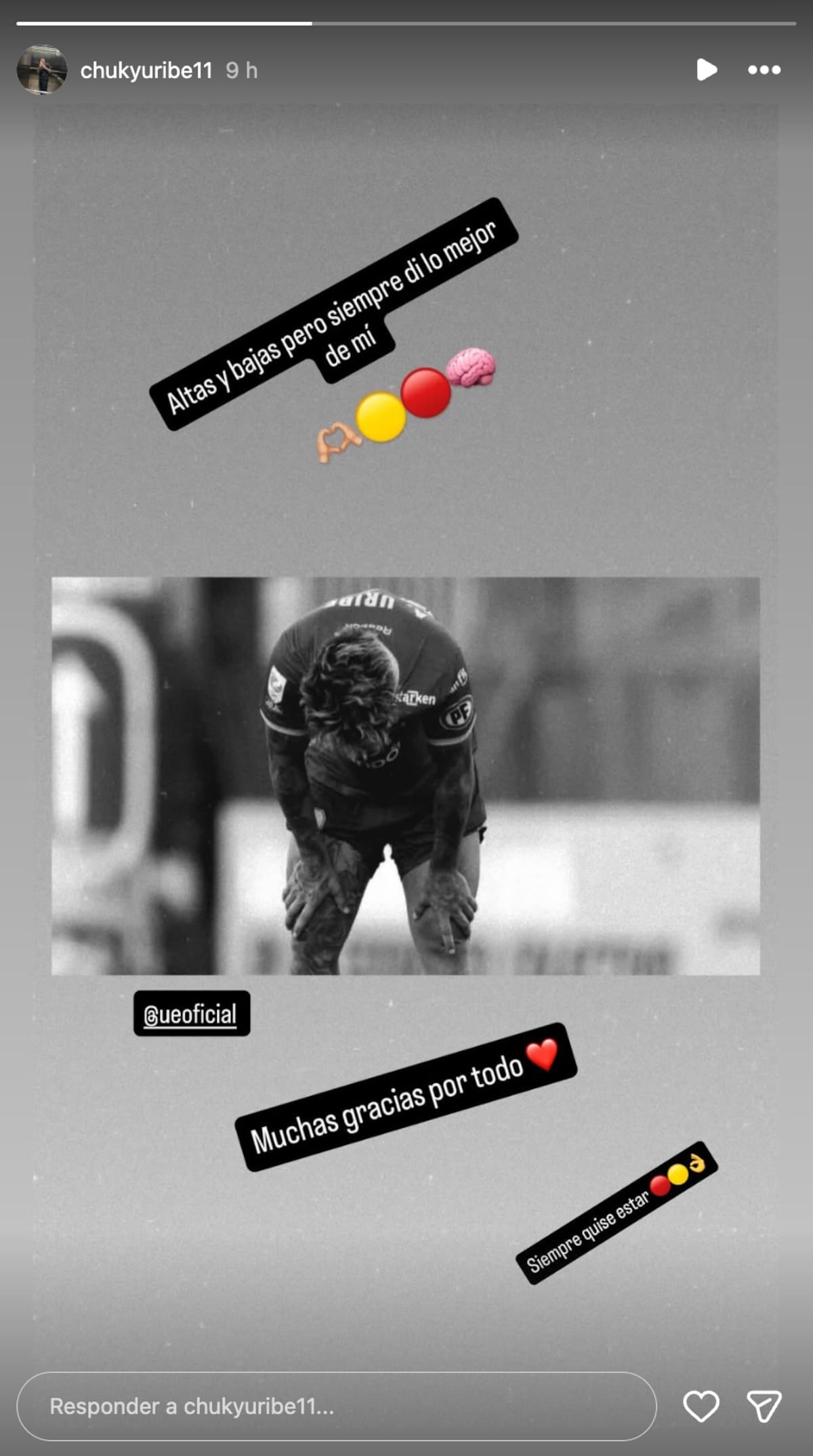 El delantero se despide de Unión Española.