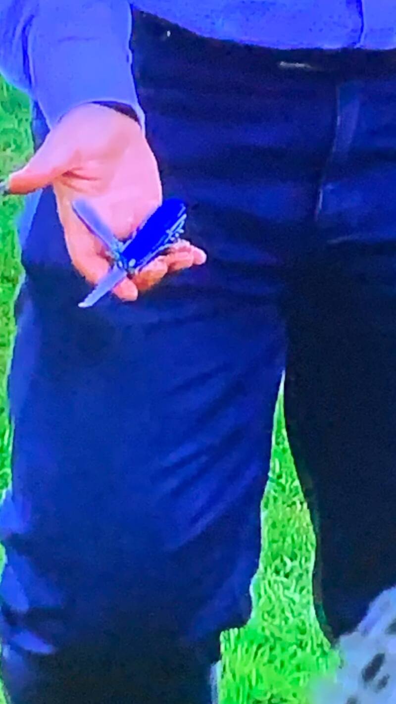 Esta fue el arma que cayó a la cancha del Estadio Monumental.