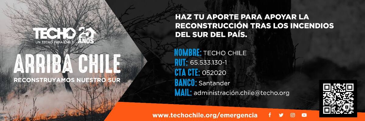 Conoce cómo donar a la campaña solidaria de Techo Chile