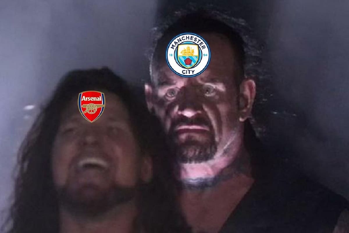 Los Cañoneros golearon a Manchester City y se alejan del título de la Premier League.