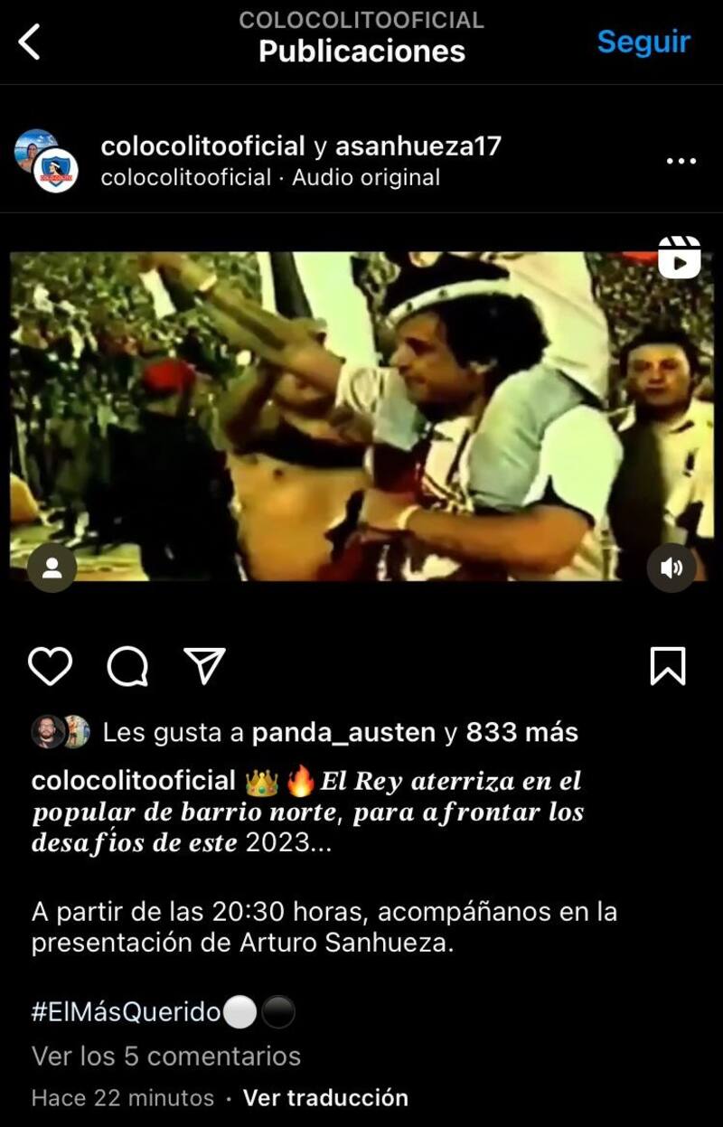 Arturo Sanhueza vuelve del retiro.