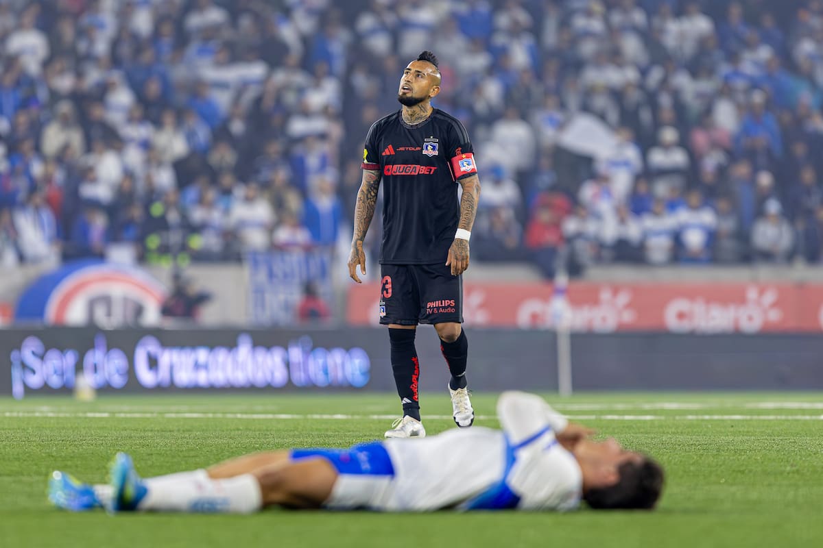 El King en el Clásico entre la UC y Colo-Colo en el Claro Arena. Foto: Felipe Escobedo/En Cancha.