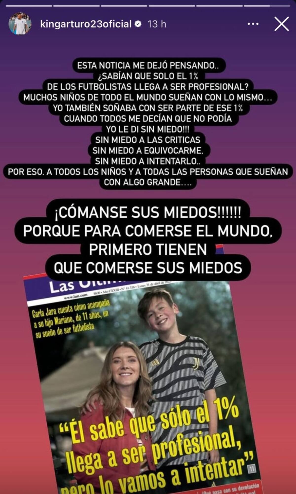 El King y el mensaje tras la entrevista a Carla Jara