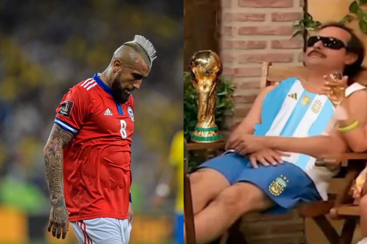 El volante de La Roja fue protagonista principal de memes en Argentina.