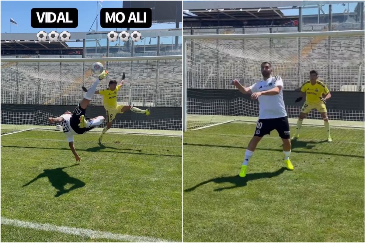 El volante de Colo Colo se lució grabando reto con famoso influencer.