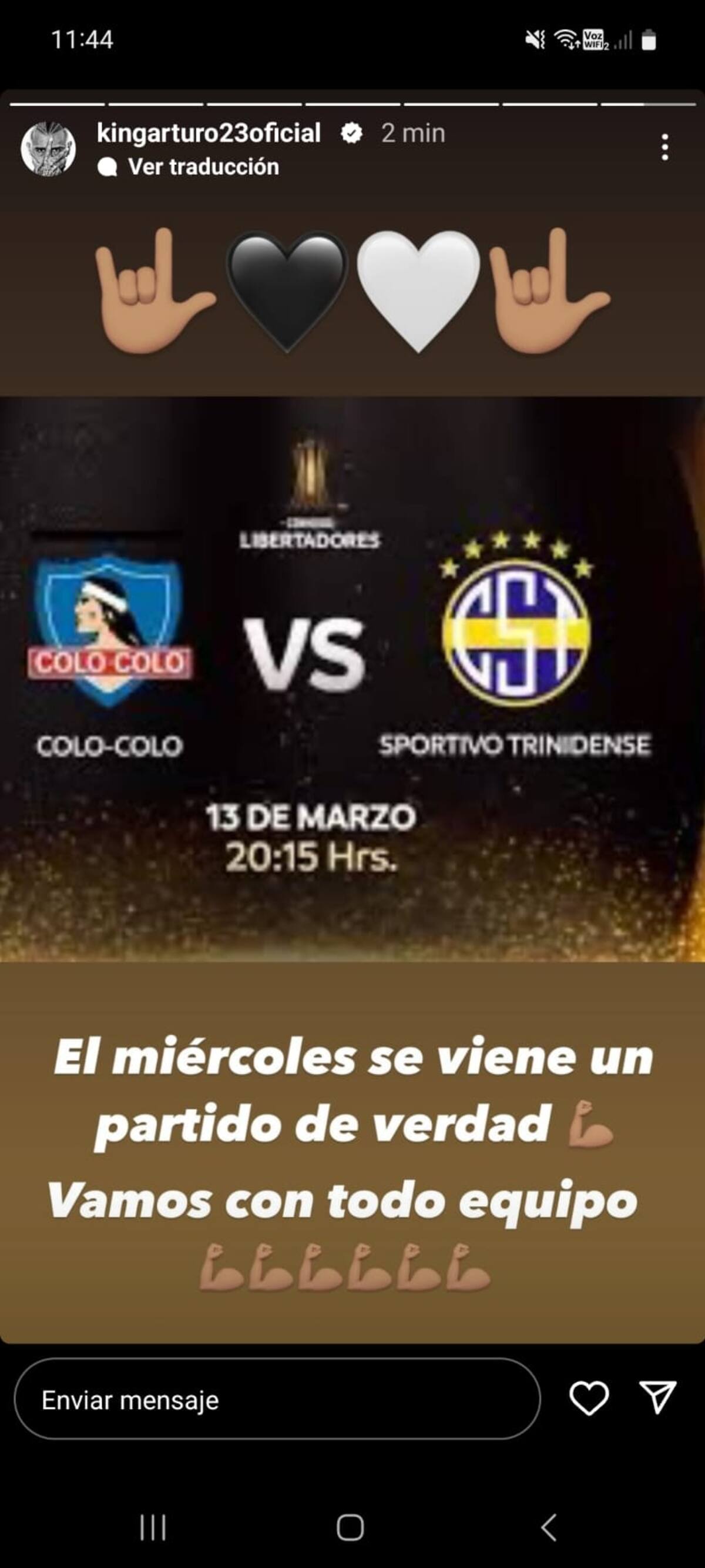 Arturo Vidal le resta importancia al partido ante la U.