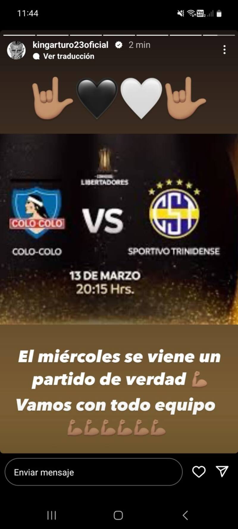 Arturo Vidal le resta importancia al partido ante la U.