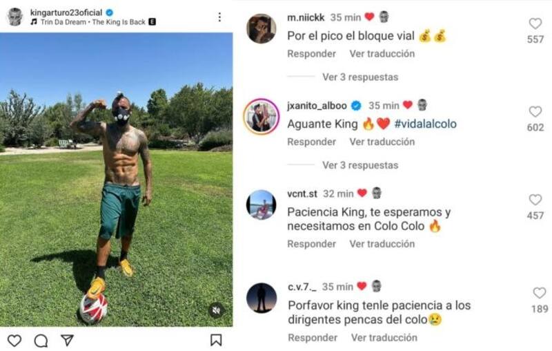 El polémico "like" de Arturo Vidal en contra de Blanco y Negro.