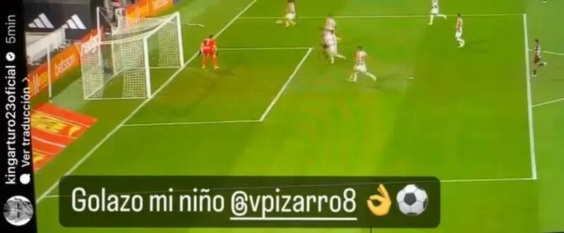 El mensaje de Arturo Vidal tras el gol de Vicente Pizarro