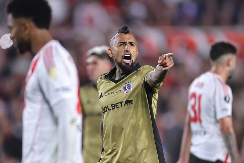 Arturo Vidal, Colo Colo en Copa Libertadores. Foto: Agencia EFE