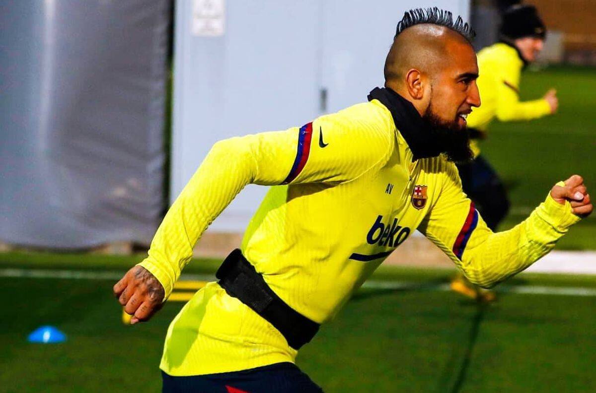 Arturo Vidal entrenamiento