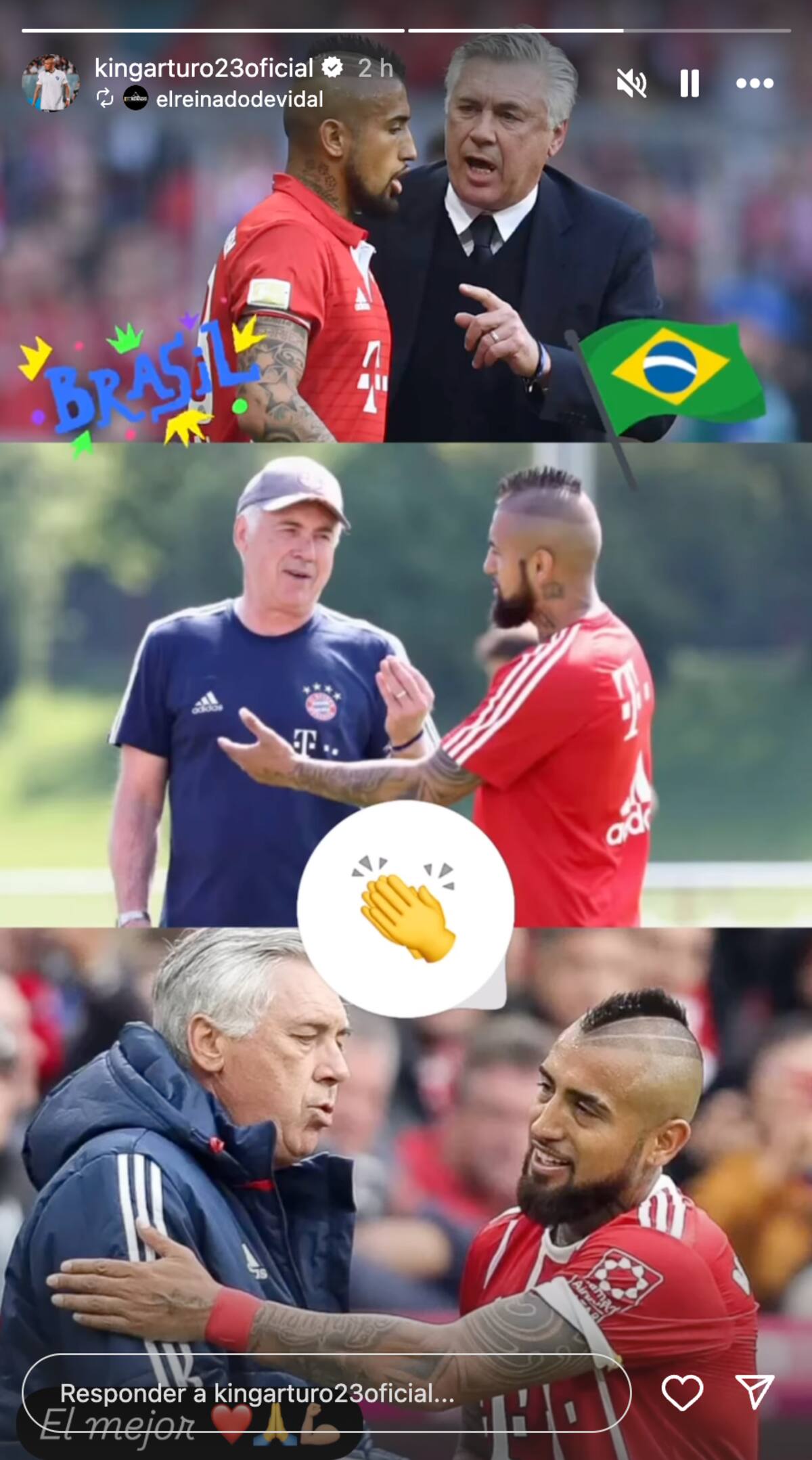 Coincidieron en Bayern Munich.