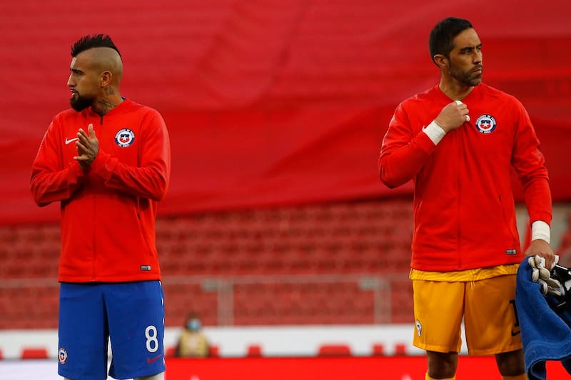 Arturo Vidal y Claudio Bravo, Selección Chilena