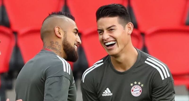 Arturo Vidal y James Rodríguez en el Bayern Múnich