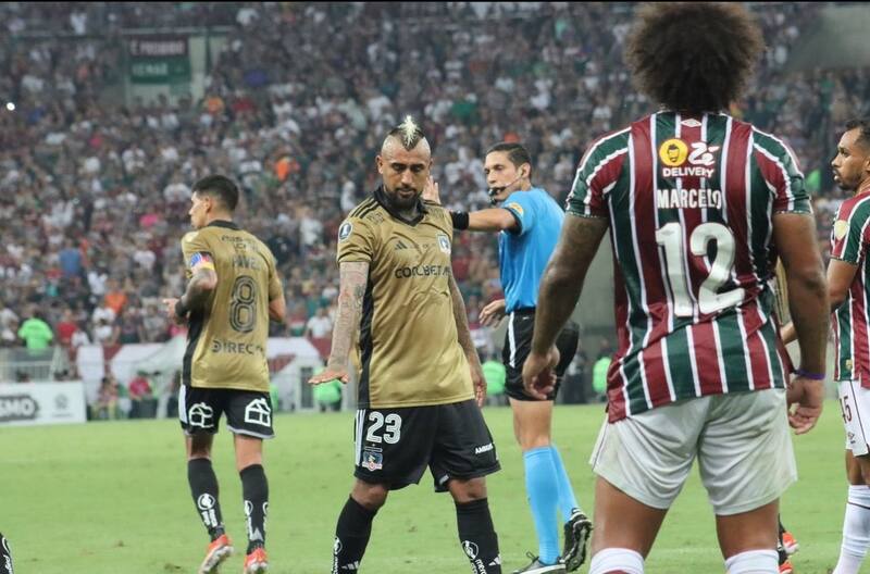 en el compromiso de Colo Colo vs Fluminense en el Maracaná