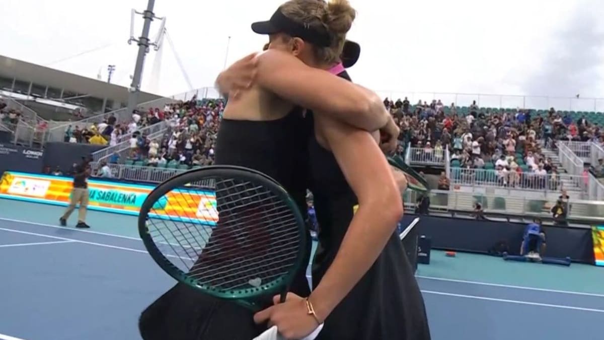 VIDEO | Hermoso momento selló el especial duelo de amigas entre Aryna Sabalenka y Paula Badosa
