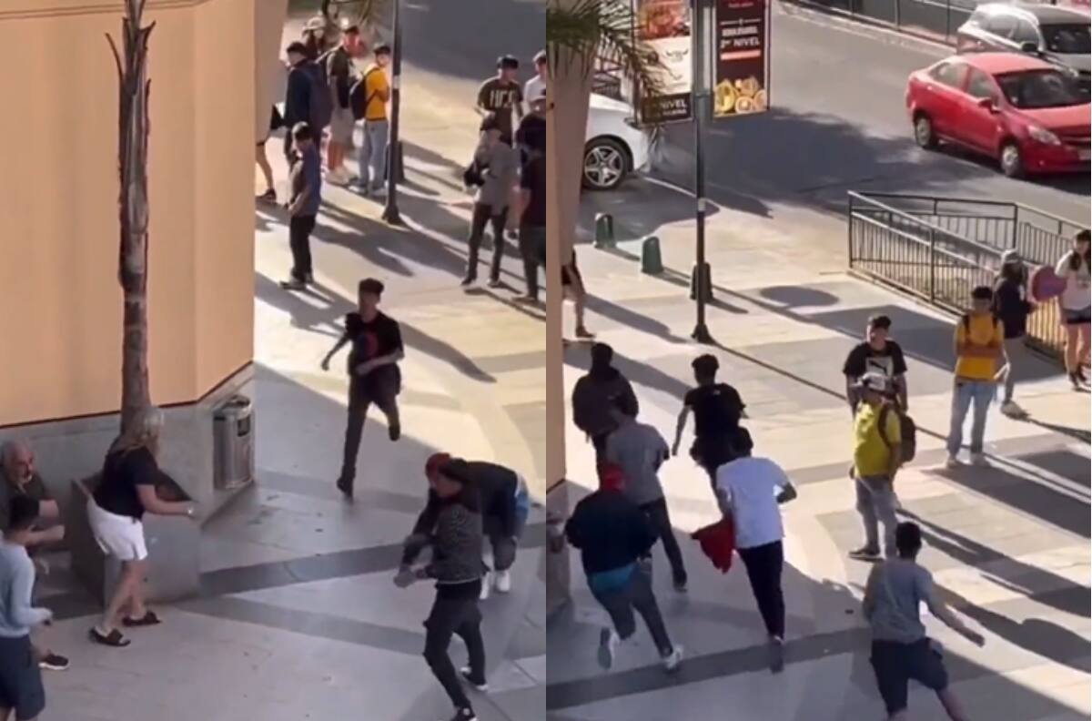 VIDEO | Turistas argentinos son asaltados por grupo de adolescentes en mall de Viña del Mar
